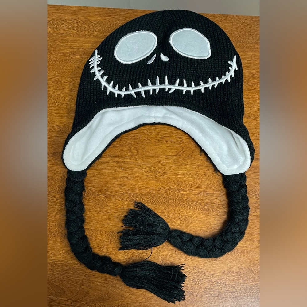 Jack Skellington Nightmare Before Christmas Reversible Knit Hat One Size